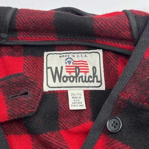 WOOLRICH Vintage Wool Popover Hooded Poncho - Picture 6 of 9